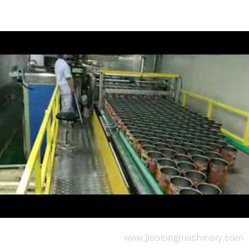 Fully automatic can depalletizer machine for empty cans packing
